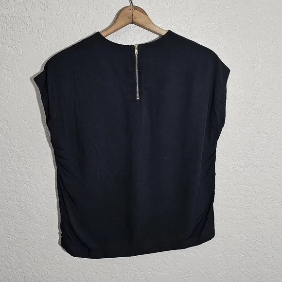 & Other Stories Solid Black Blouse - Picture 2 of 4